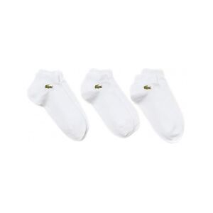 Lacoste unisex. RA4183_Z92 Lot de 3 chaussettes Sport Bajo blanches (43/46), Casuel, Coton, Polyamide - Publicité