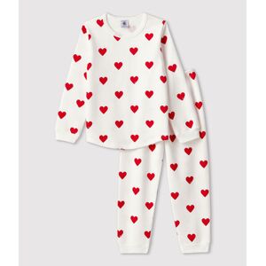 CŒUR_ROUGE Pyjama cœur en molleton enfant Blanc Marshmallow/Rouge Terkuit 12A