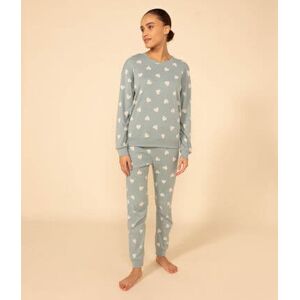 Petit Bateau Pyjama cœur femme en coton Paul/ Avalanche L