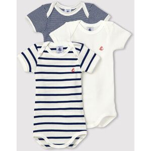 Petit Bateau Lot de 3 bodies manches courtes bebe Variante 1 18M