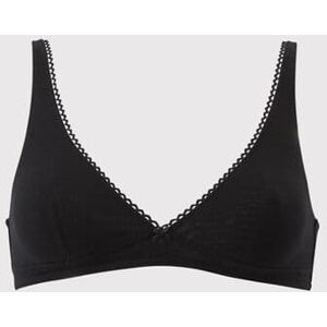 Petit Bateau Soutien-gorge en coton stretch Femme Noir 80A