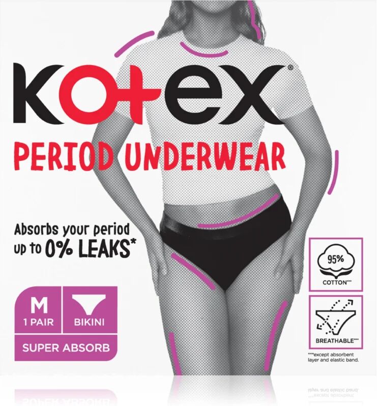 Kotex Period Underwear Size M culottes menstruelles taille M 1 pcs