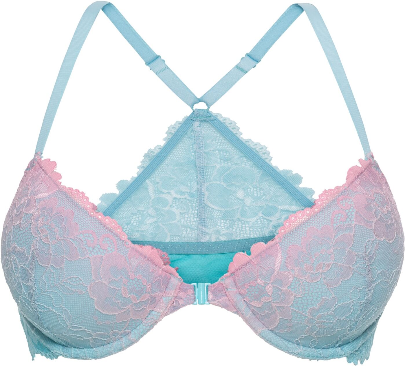 bonprix Soutien-gorge à coques et armatures fermeture devant bleu 110/85/100/95/105/90