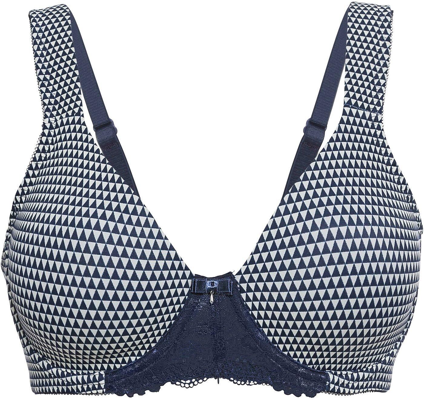 bonprix Soutien-gorge moulé minimiseur à armatures bleu 100/90/105/110/115/95/120