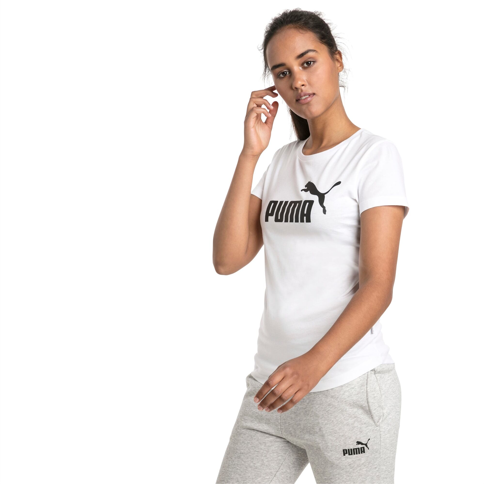 PUMA T-Shirt Essential pour Femme, Blanc, Taille 4XL, Vêtements