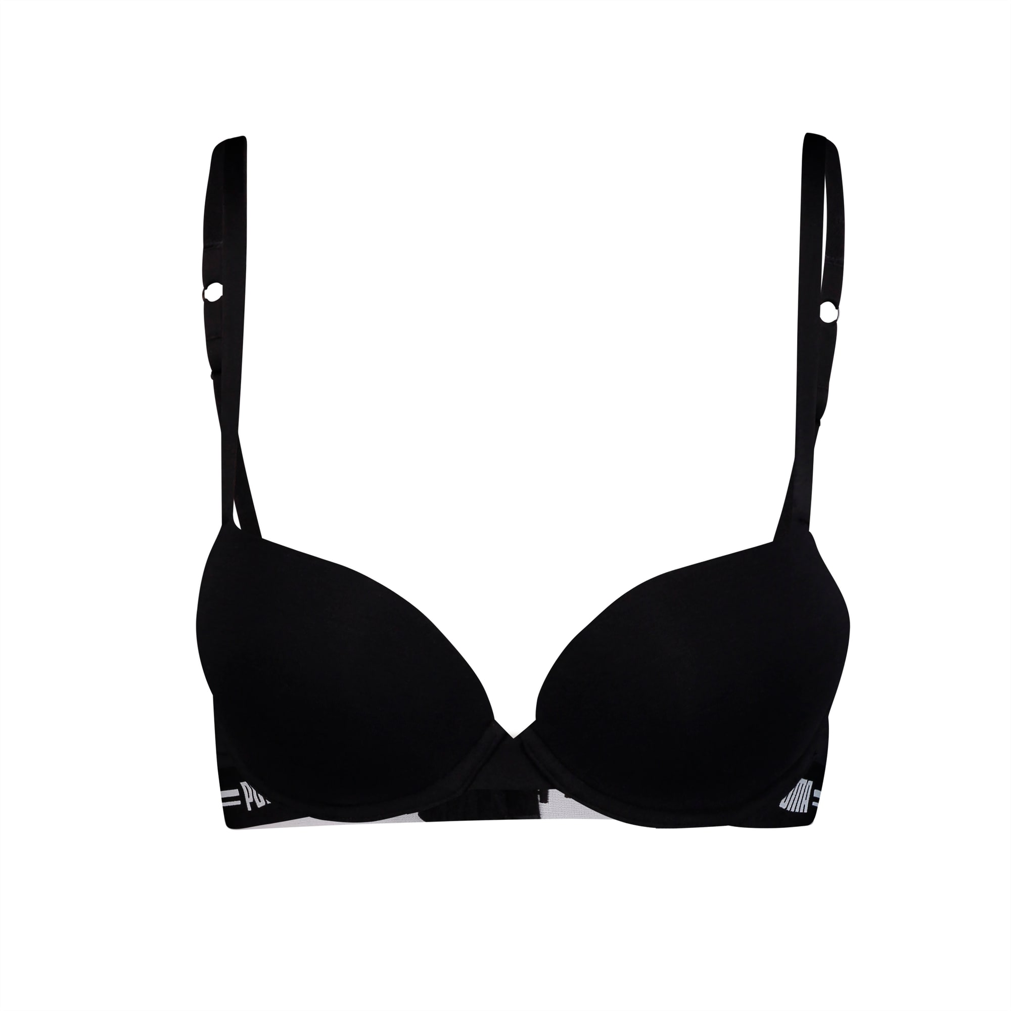 PUMA T-Shirt Bra pour Femme, Noir, Taille 36B, Vêtements