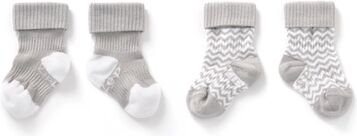 KipKep Chaussettes enfant Stay-On Ziggy grey lot de 2