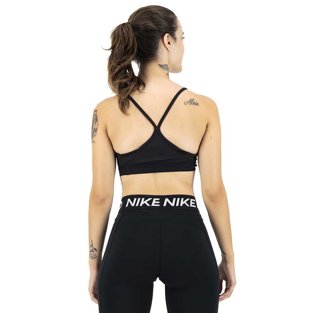 Nike Dri Fit Indy V Neck Light Support Padded Sports Bra Noir XL Femme