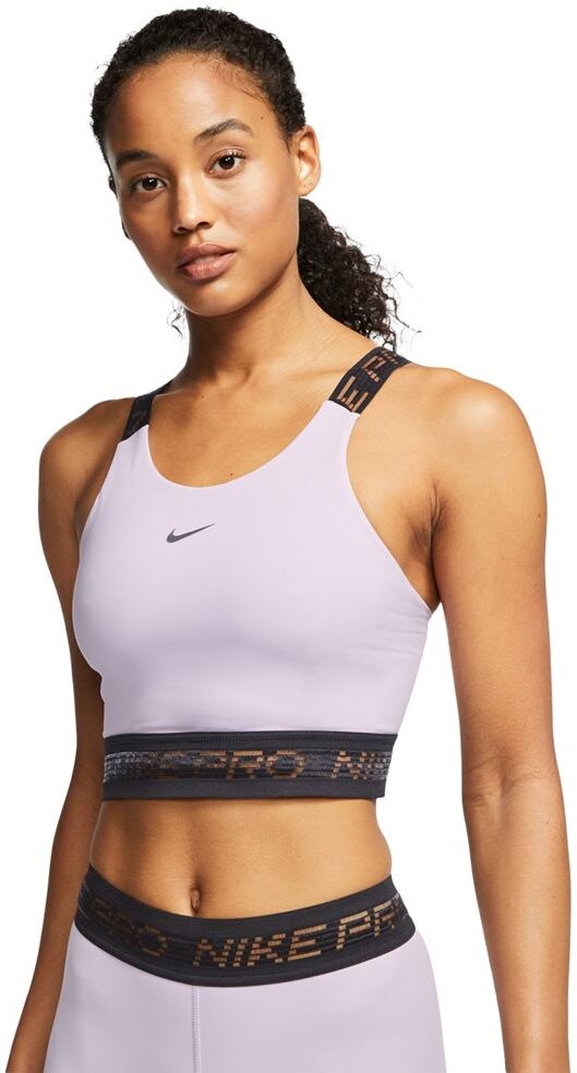 nike γυναικείο mπουστάκι pro medium support  - lilac