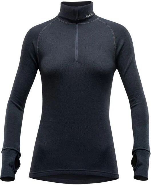 Devold Women's Expedition Zip Neck - Merino Wool, Black / S