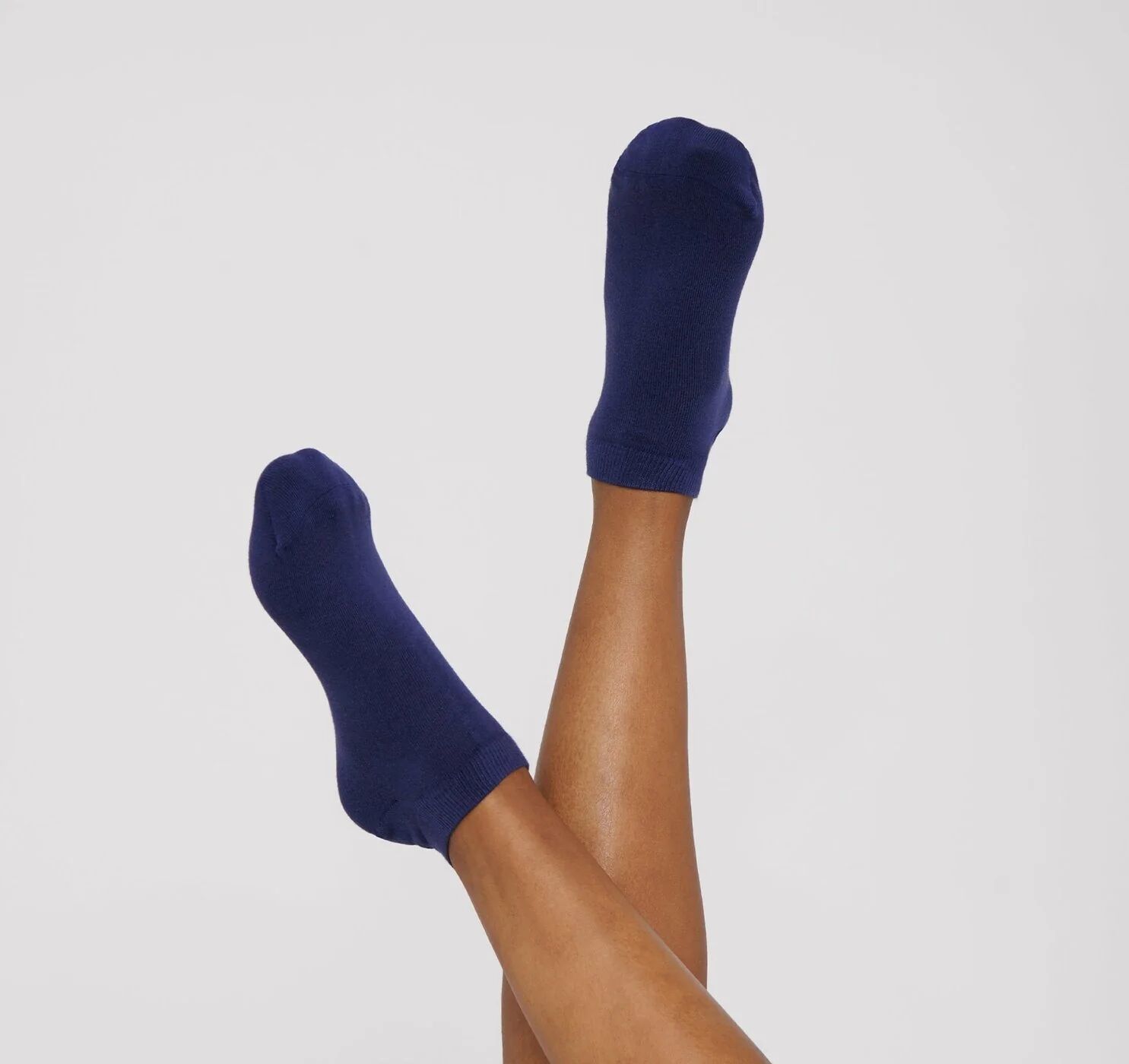 Organic Basics Women's Organic Cotton Ankle Socks 2-Pack, Cobalt / 39-42