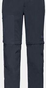 Jack Wolfskin Overland Zip Away Trousers Night Blue Size: (32 Regular)