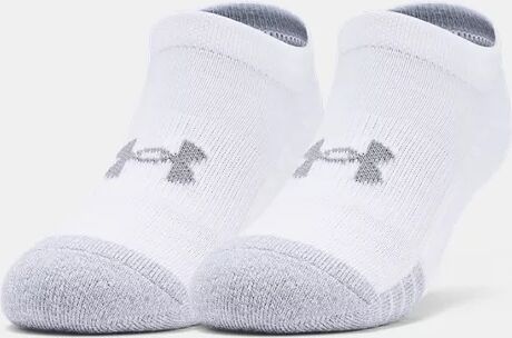 Under Armour Youth HeatGear No Show Socks 3-Pack White Size: (MD)