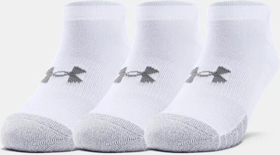 Under Armour Adult HeatGear No Show Socks 3-Pack White Size: (XL)