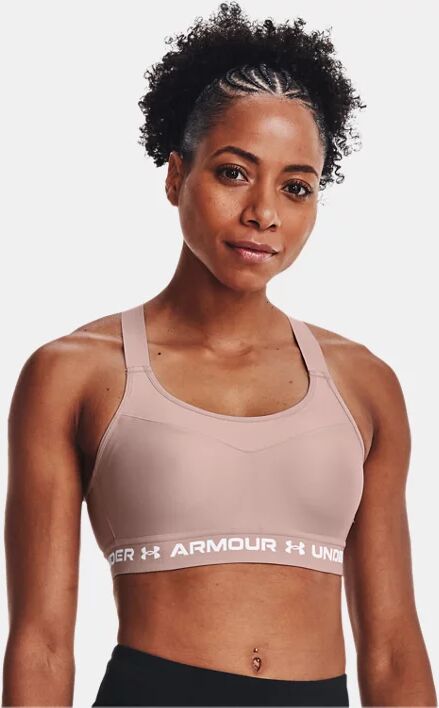 Under Armour Women's Armour High Crossback Sports Bra Pink Size: (34A)