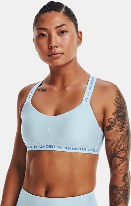 Under Armour Women's UA Crossback Low Sports Bra Blue Size: (MD)