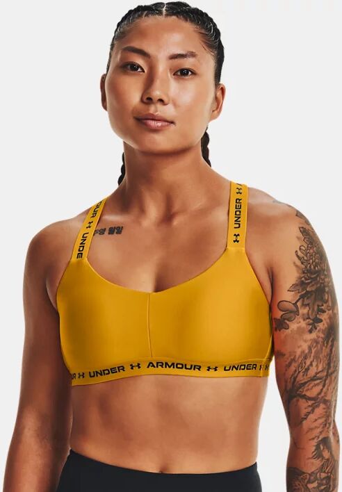 Under Armour Women's UA Crossback Low Sports Bra Orange Size: (MD)