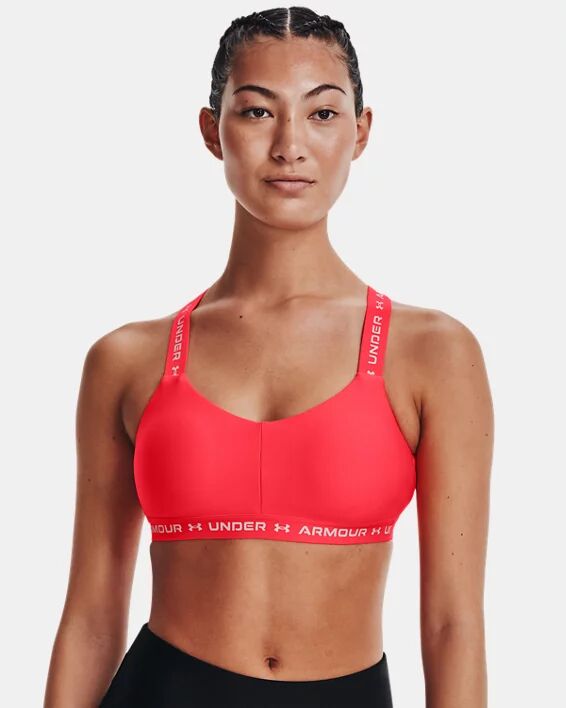 Under Armour Women's UA Crossback Low Sports Bra Red Size: (XL)