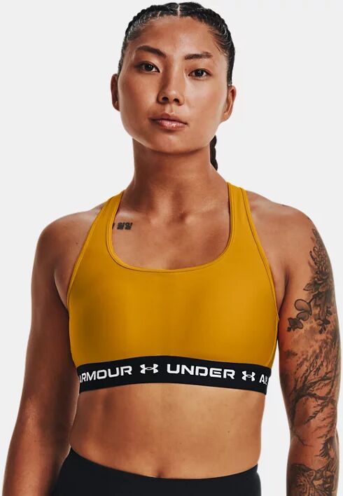 Under Armour Women's Armour Mid Crossback Sports Bra Orange Size: (MD)