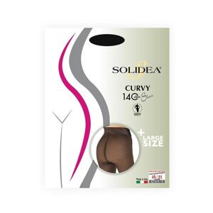 Solidea Curvy - 140 DEN Collant Sheer 18-21 mmHg Colore Nero 4L-XL