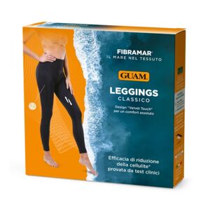 Guam Leggings Classico Fibramar Anticellulite Snellente Girovita Nero XS/S