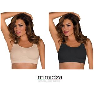 INTIMIDEA Reggiseno Donna In Microfibra Art. 110577 Col. E Mis. A Scelta NERO M-L