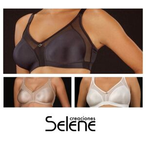 SELENE Reggiseno Donna Senza Ferretto Art. Estela Col. E Mis. A Scelta BIANCO 7 COPPA C