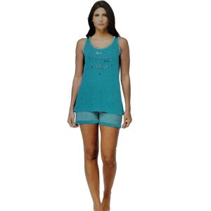 VANUE' Pigiama Estivo Donna Vanuè Art Sv0819 Colore A Scelta Misura A Scelta TURQUOISE