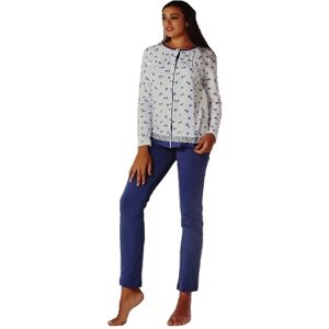 VILFRAM Pigiama Manica Lunga Donna Art 11552 Colore E Misura A Scelta BLUETTE