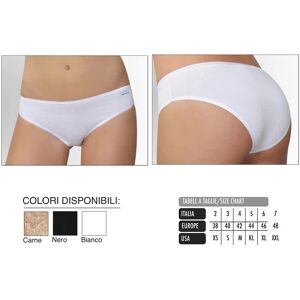 KISSIMO 3 Slip Donna Art Kst902 In Cotone Colore E Misura A Scelta BIANCO 2