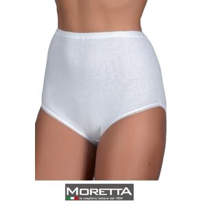 MORETTA Culotte Donna In Cotone A Costina Art. 44 Col. Foto Mis. A Scelta BIANCO 5