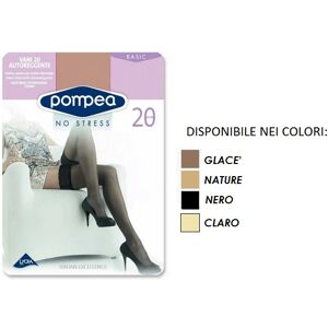 POMPEA 6 Autoreggenti Donna Art Vani 20aut Col. E Mis. A Scelta NERO 1-2