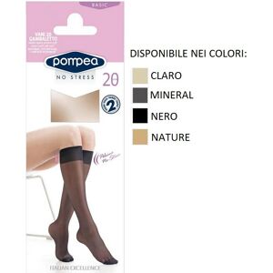 POMPEA 2 Paia Di Gambaletti Donna Art Vani 20 Gambaletto Colore A Scelta NERO UNICA