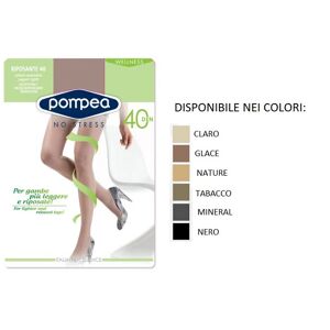 POMPEA Un Collant Donna Art Riposante 40 Colore E Misure A Scelta CLARO 3