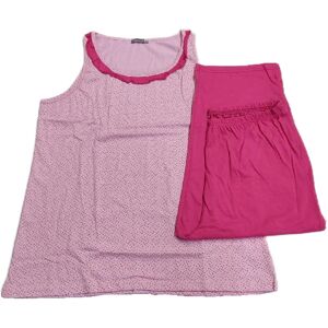 VANUE' Pigiama Donna In Cotone Vanuè Art Sv2559 Colore E Misura A Scelta FUCSIA COL 2