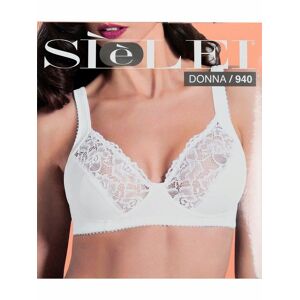 SieLei 940 C Reggiseno sfoderato senza ferretto Reggiseni donna Bianco taglia 05