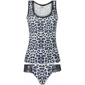 Magic Dream Coordinato intimo donna animalier top+slip Completi Intimi donna Blu taglia M