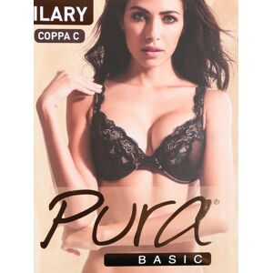 Pura ILARY P9123R Bralette imbottita COPPA C Reggiseni donna Nero taglia 04