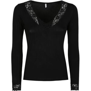 Magic Dream Maglia intima donna manica lunga con pizzo Maglie Intime donna Nero taglia M