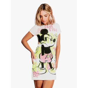 Disney Minnie camicia da notte a maniche corte in cotone jersey Pigiami donna Bianco taglia L