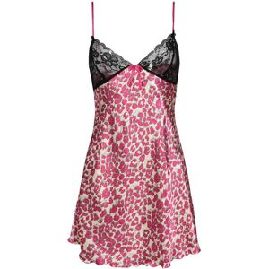 Solada Sottoveste leopardata con pizzo Sottovesti donna Fucsia taglia M