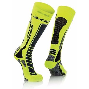 Calze Moto Tecniche Acerbis MX Pro Socks Nero Giallo Fluo taglia 2XL