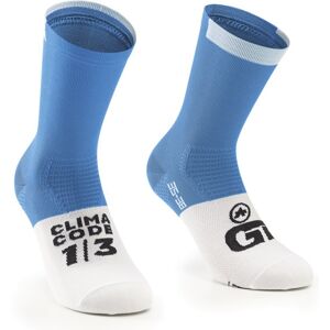 Assos GT - calzini ciclismo Light Blue/White 1 (EU 39-42)