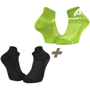 BV Sport Light 3D - calzini running Black/Green 36/38