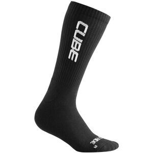 Cube After Race High Cut Logo - calzini ciclismo Black 36/39