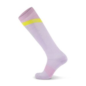 Mons Royale Ultra Cushion Merino Snow - calzini lunghi Pink/Yellow L