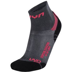 Uyn Superleggera Run - calzini corti running - donna Dark Grey/Pink 39/40