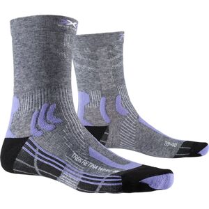 X-Socks Trek Retina W - calzini trekking - donna Grey/Purple 35/36