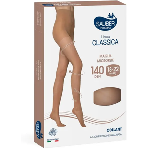 Desa Pharma Srl Collant Linea Classica 140 Denari Marrone Taglia 2 - Compressione Graduata