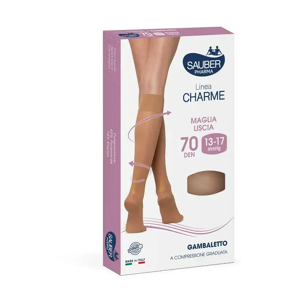 Desa Pharma Srl Linea Charme 70 Denari Gambaletto Nero Taglia 4 - Gambaletto a Compressione Graduata